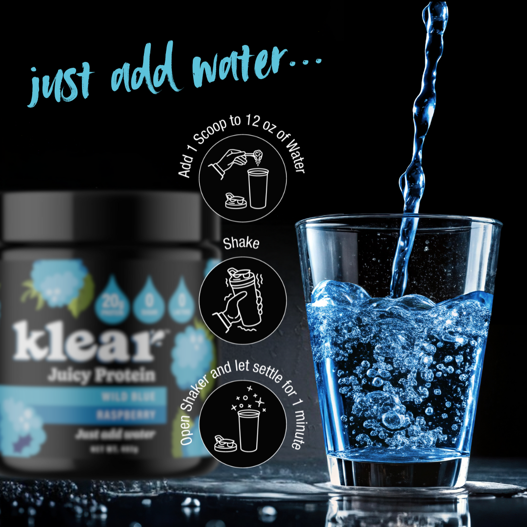 Blue Raspberry Protein 2o Wild Blue Raspberry Protein Powder | 20g Clear Whey – Klear Protein
